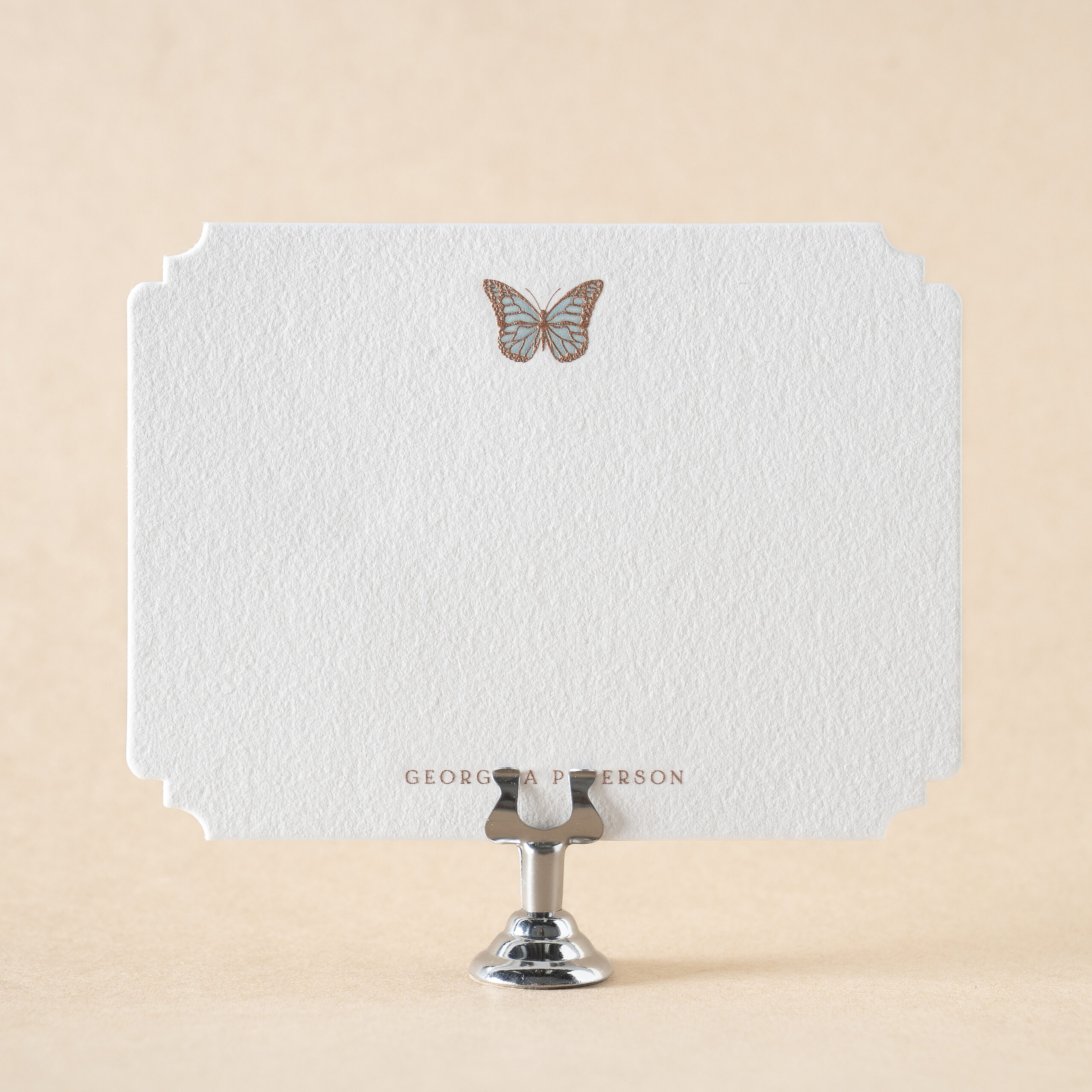Georgina Social Note Card design