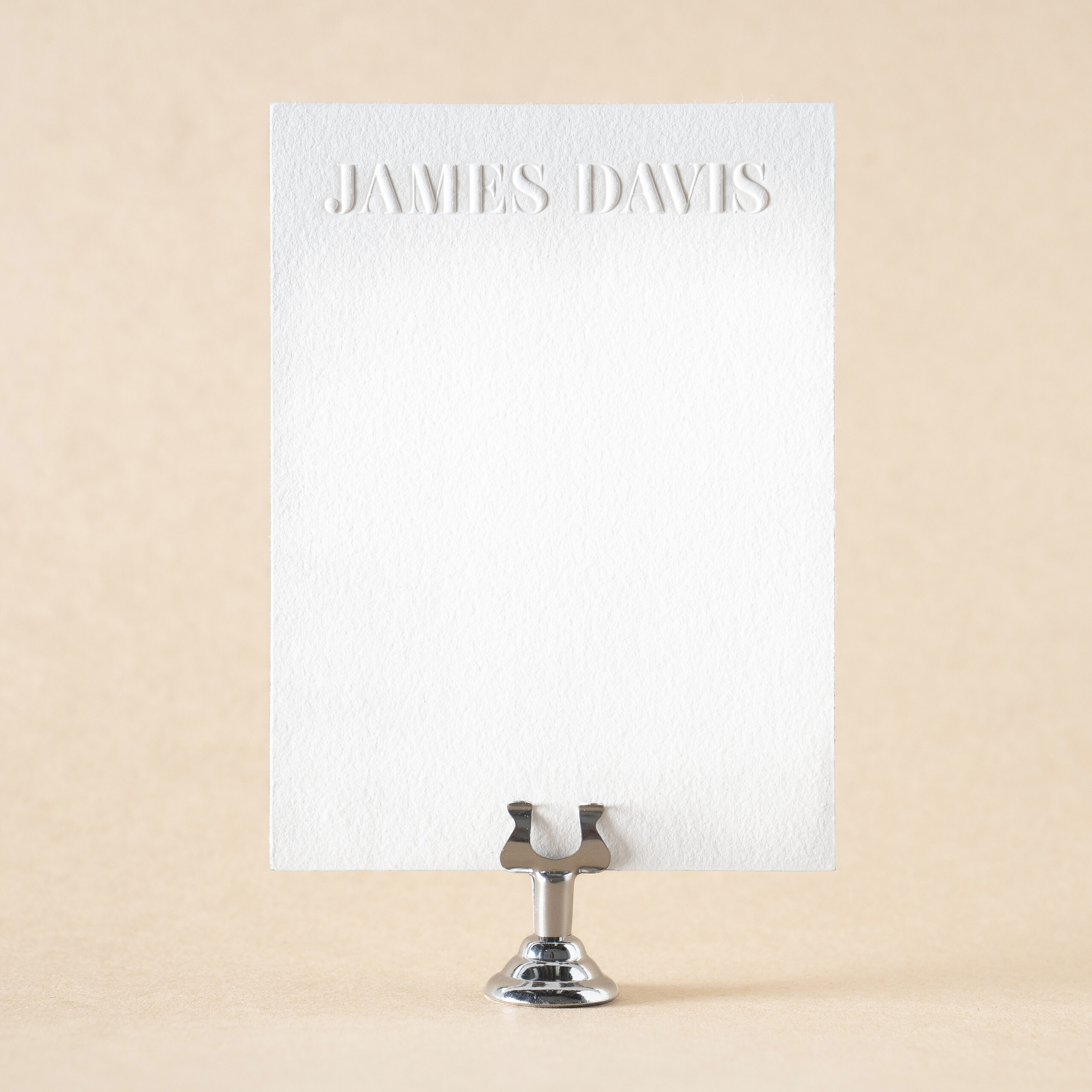James Social Note Card design