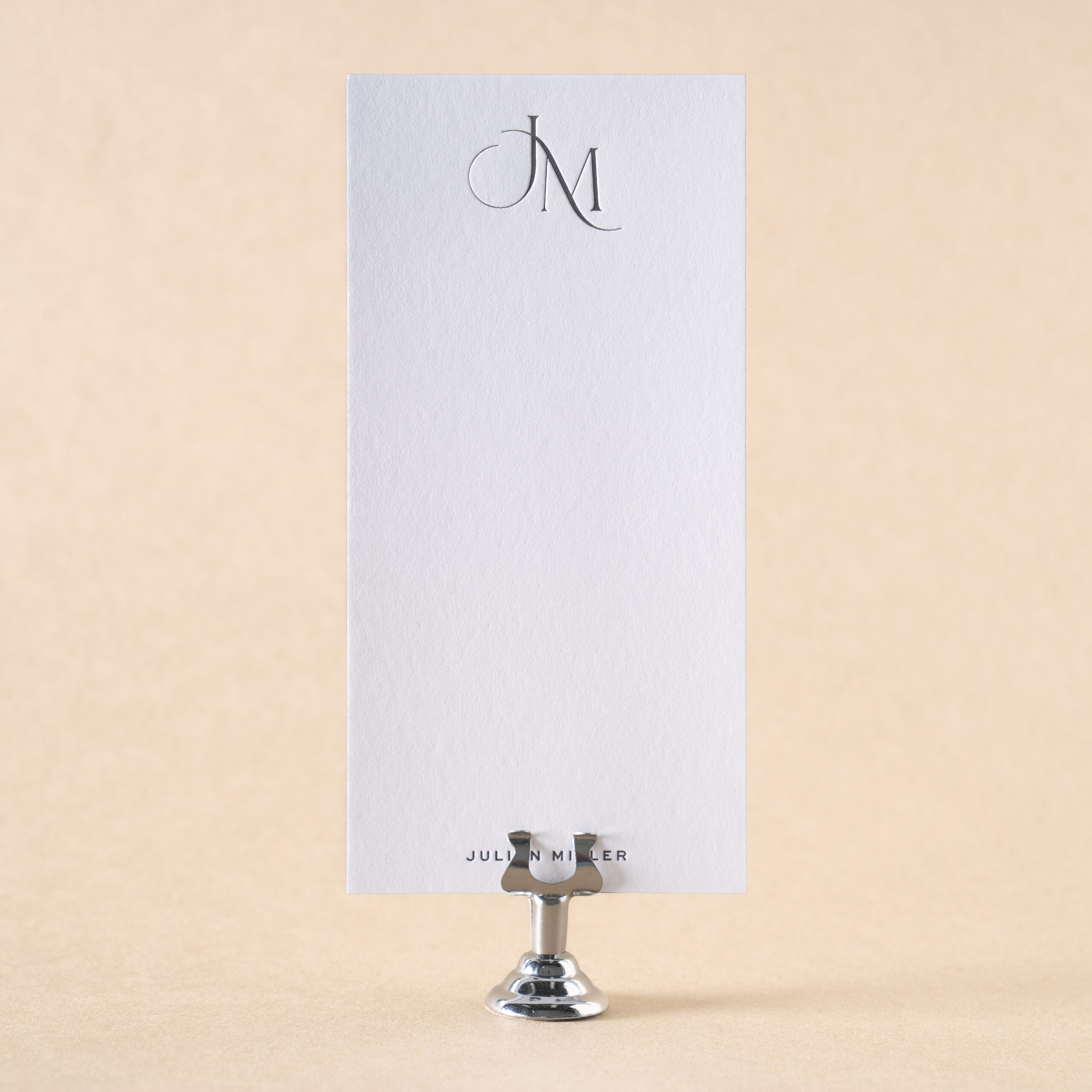 Julian Social Note Card design