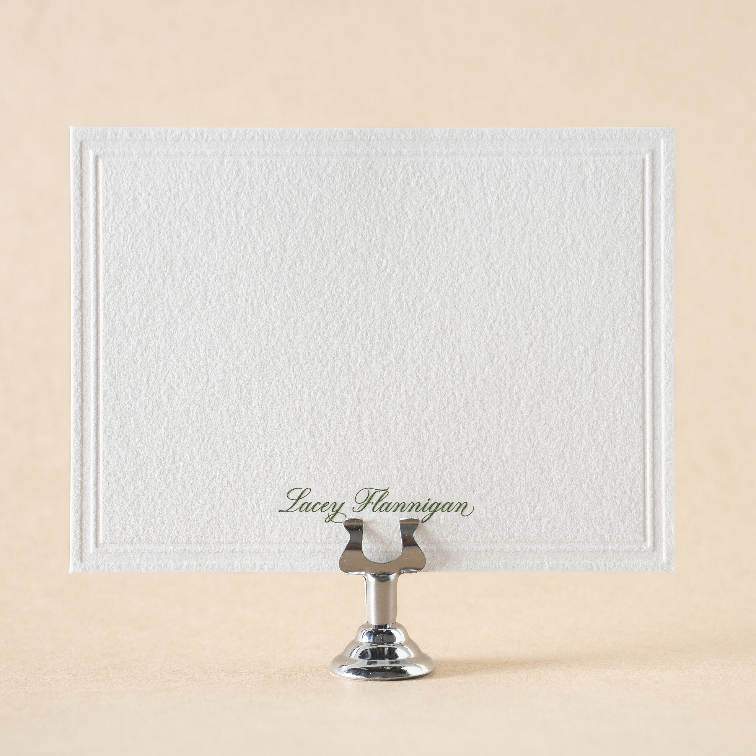 Lacey Social Note Card design