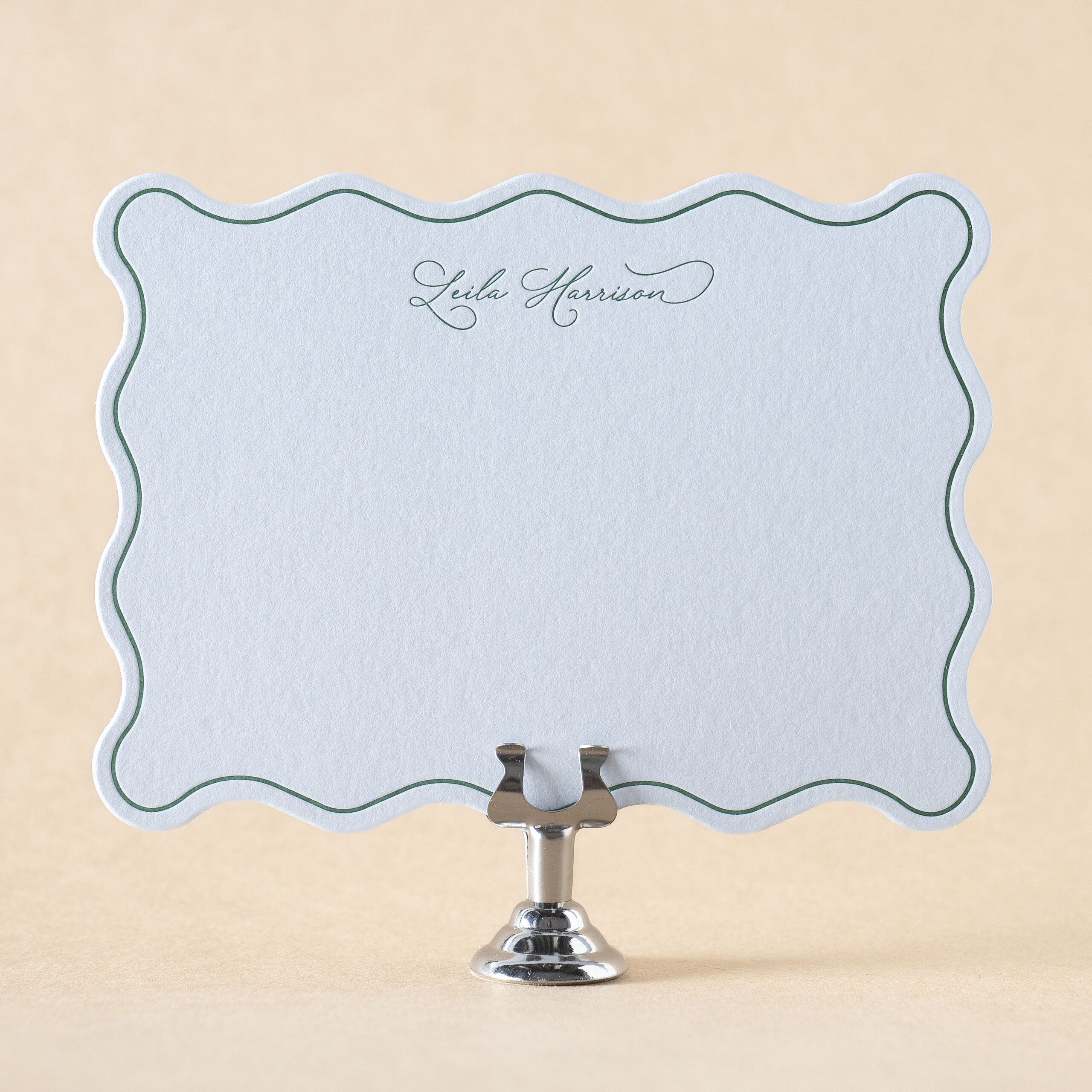 Leila Social Note Card design