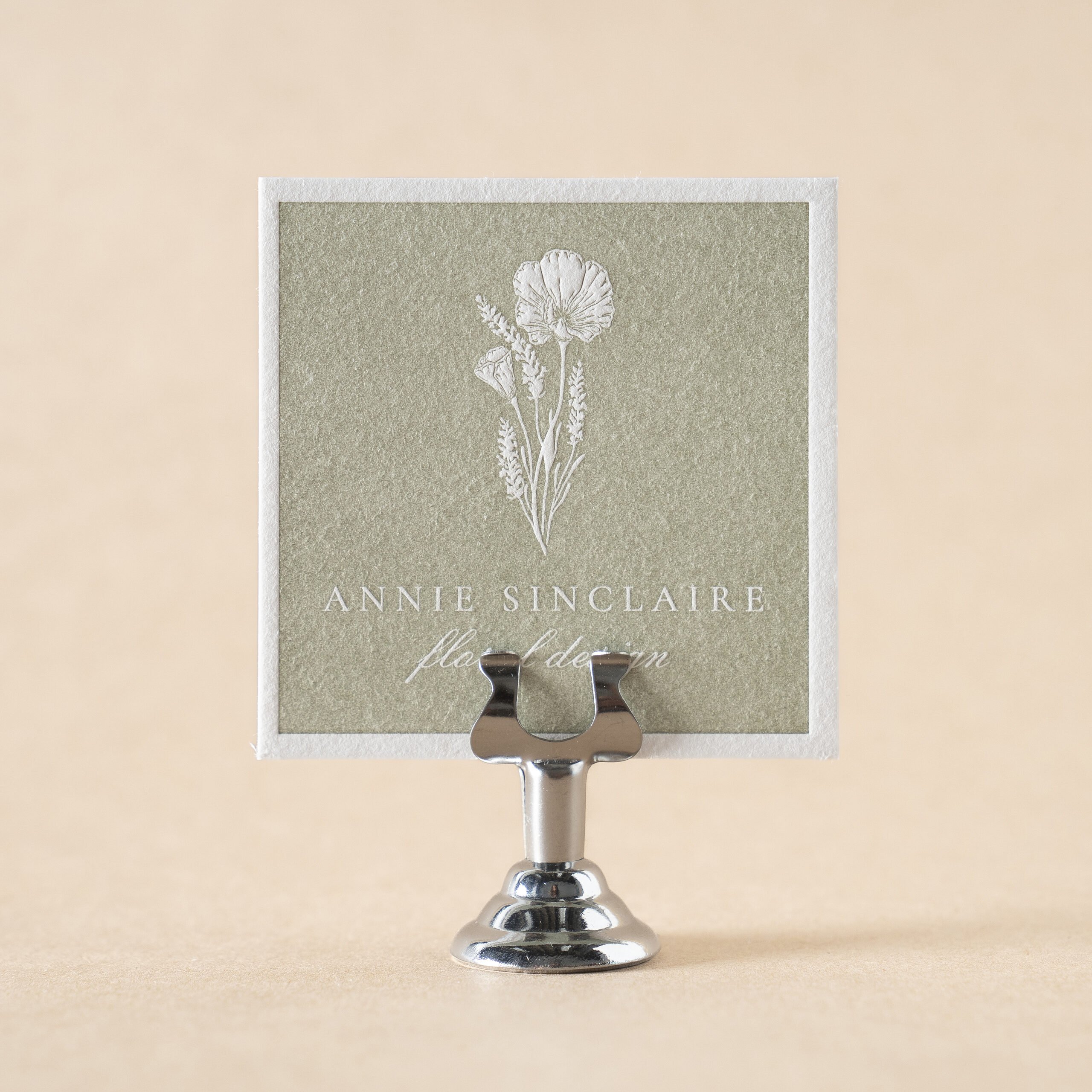 Sinclaire Social Calling Card design