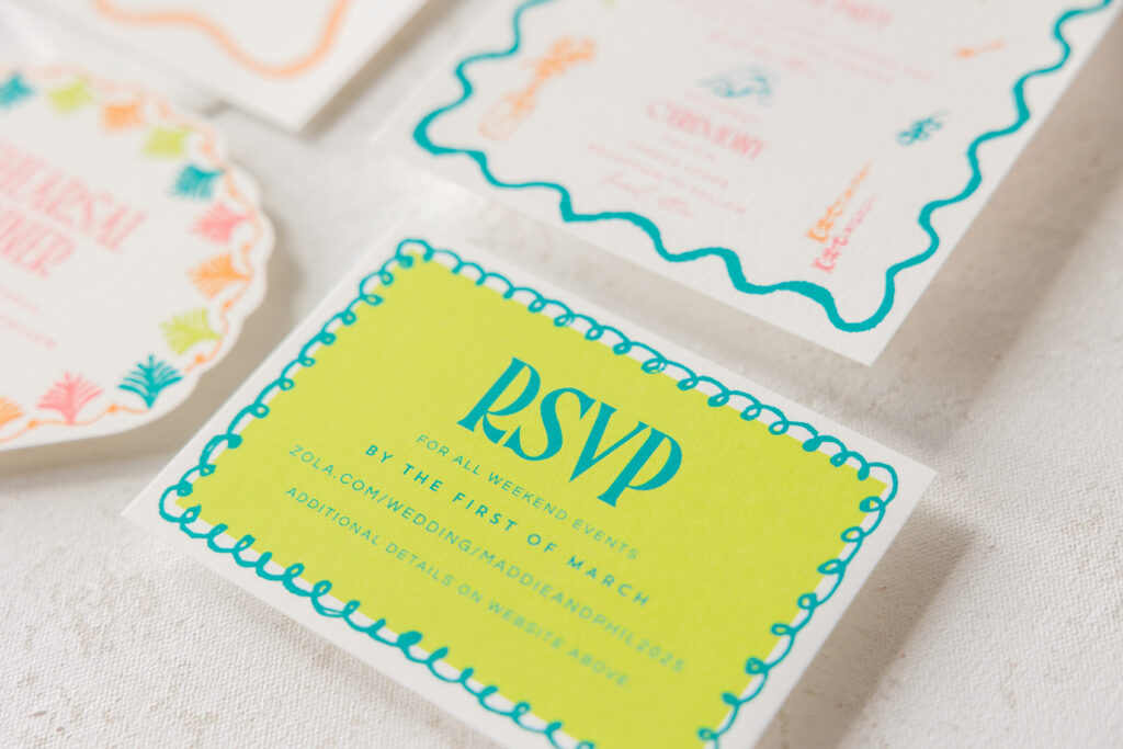 tropical reply card