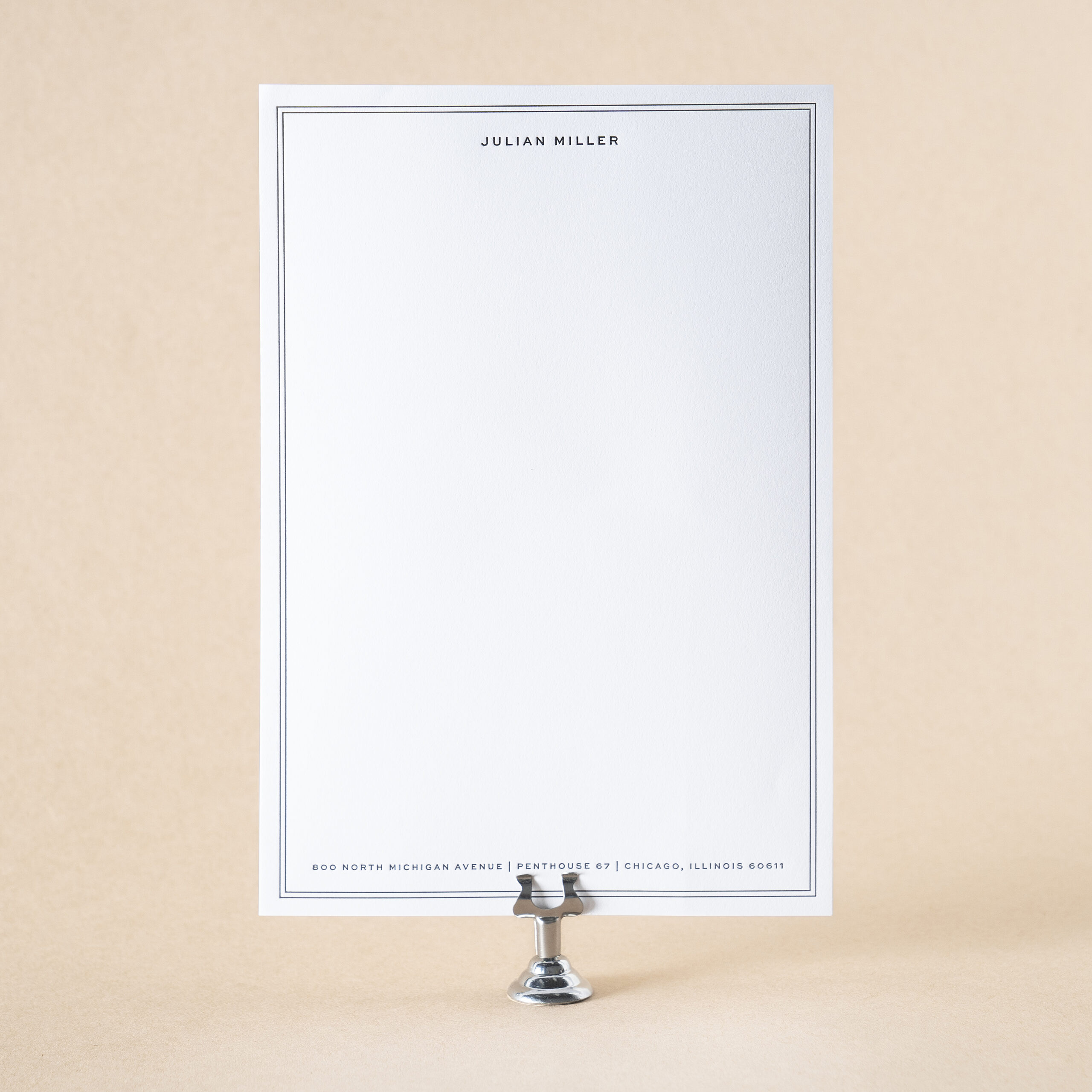 Julian Social Lettersheet design