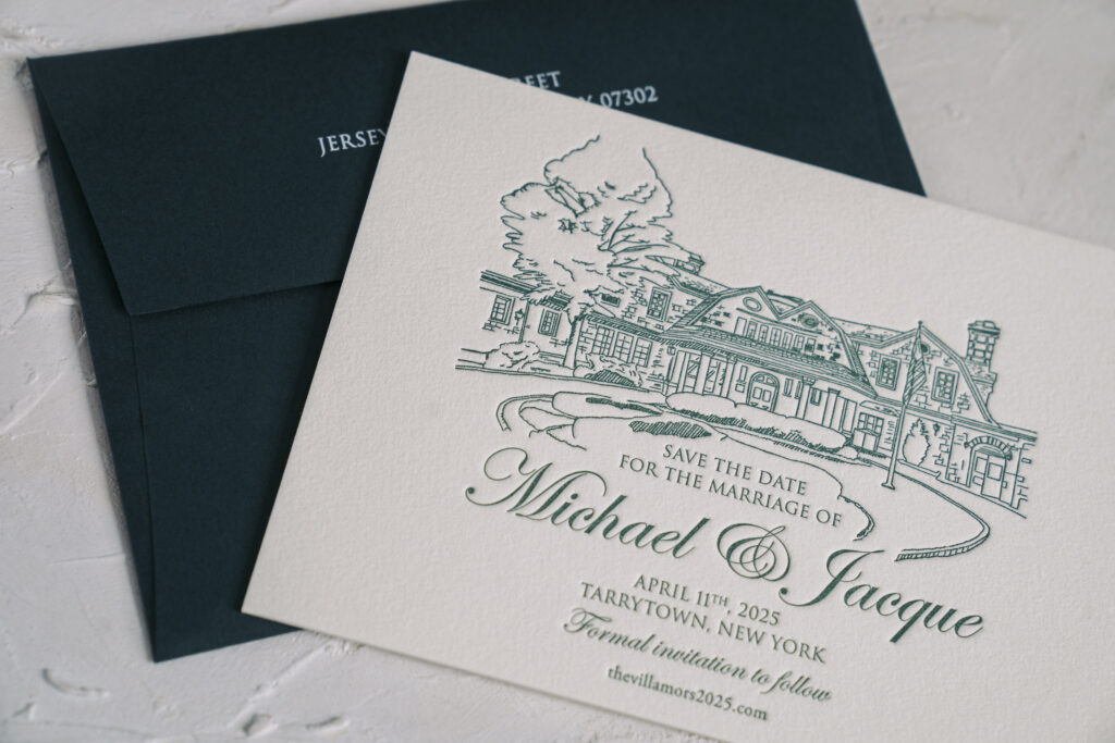 Letterpress Save the Dates