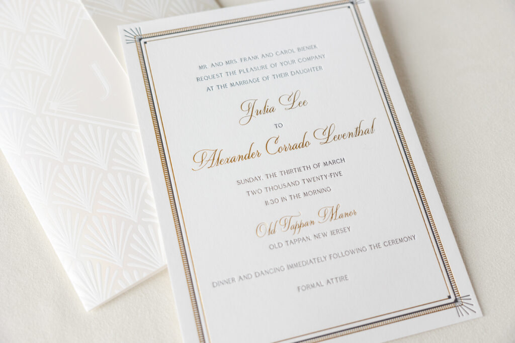 Art Deco Wedding Invitation