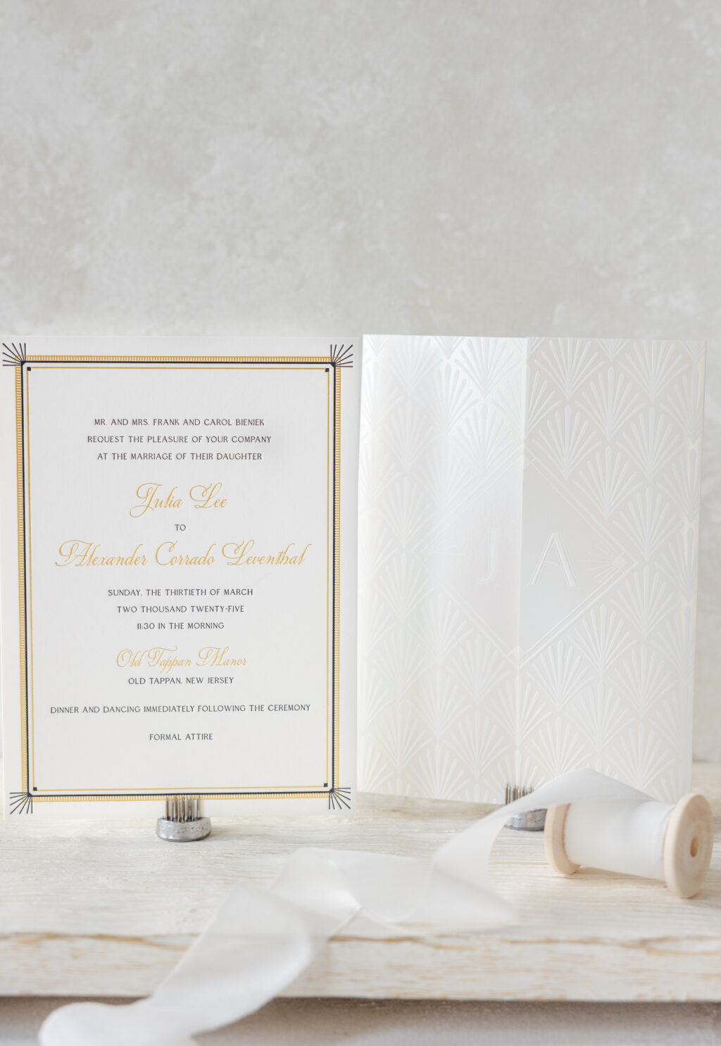Art Deco Wedding Invitation