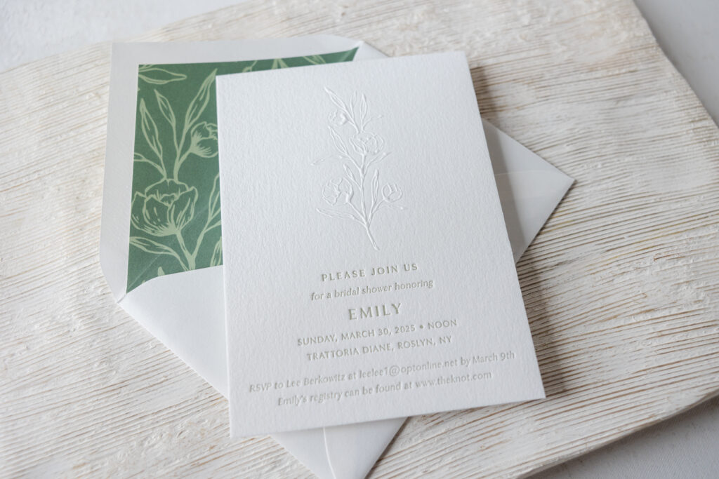Blind Emboss Invitation