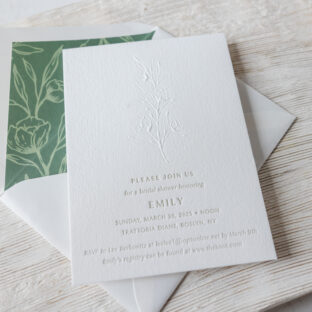 Blind Emboss Invitation