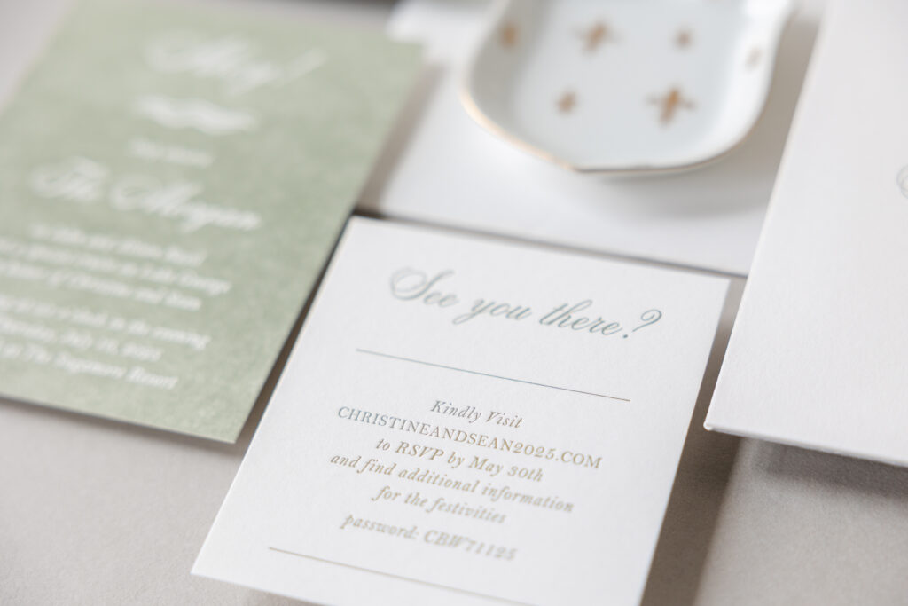 Letterpress Reply Card