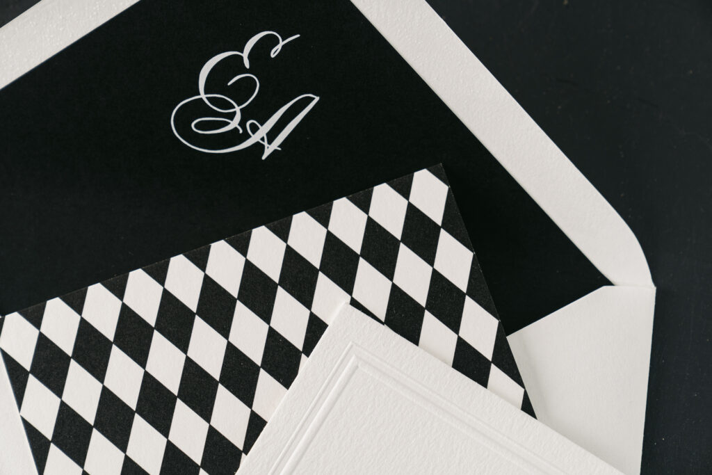 Custom Envelope Liner for Wedding Invitations