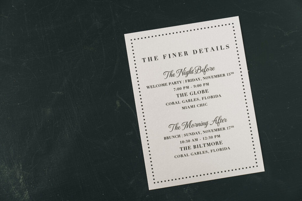 Black-Tie Invitations