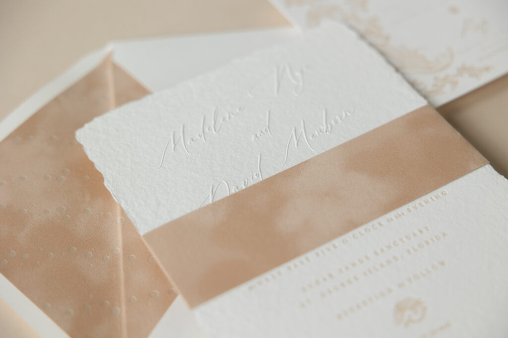 Blind Emboss on Handmade Paper