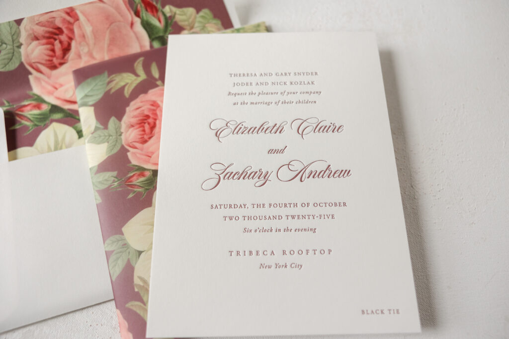 Letterpress Printing on Bella Smooth Cotton Paper