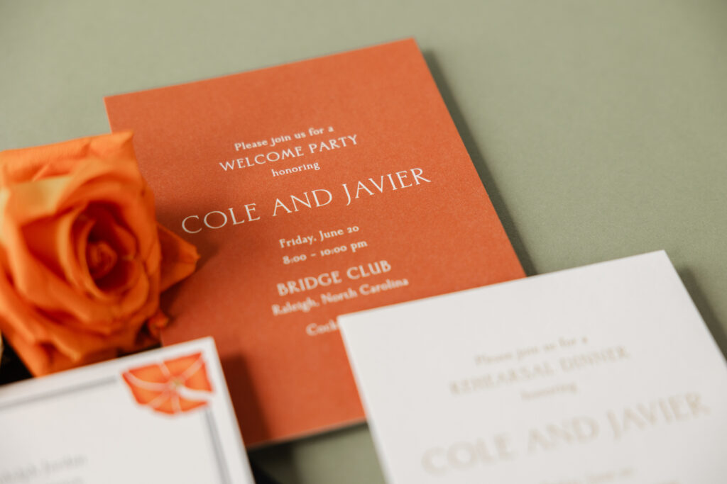 Digital flood welcome party invitation