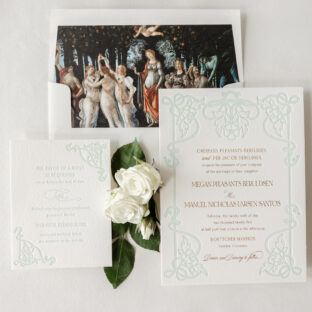 Letterpress and Foil Wedding Invitations