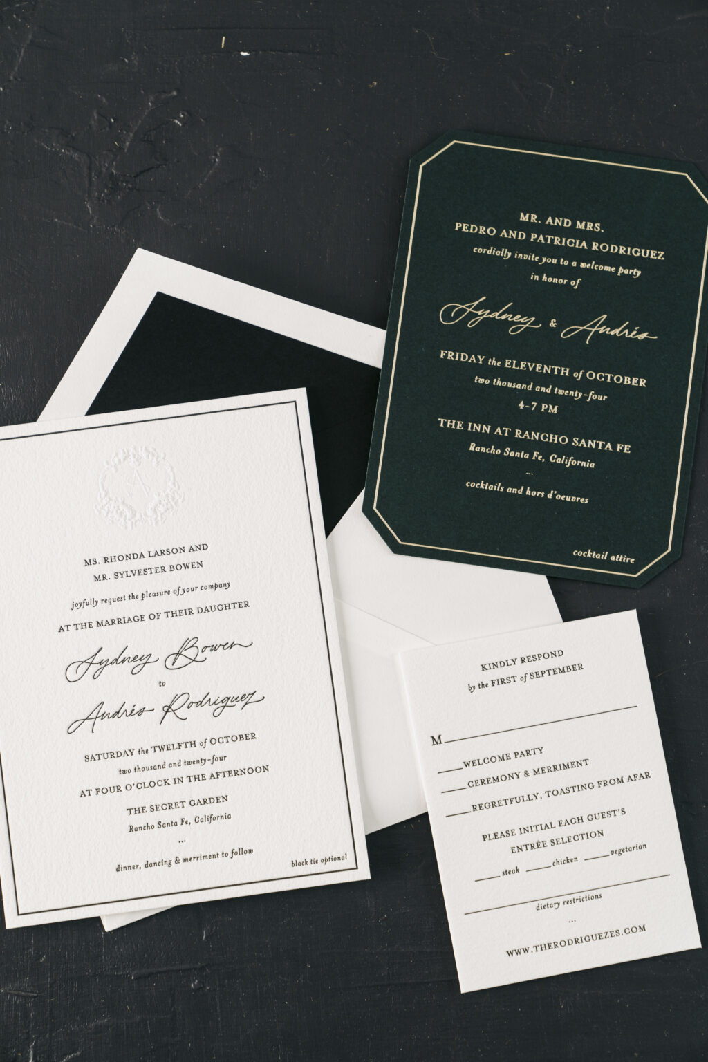 Letterpress printing invitations