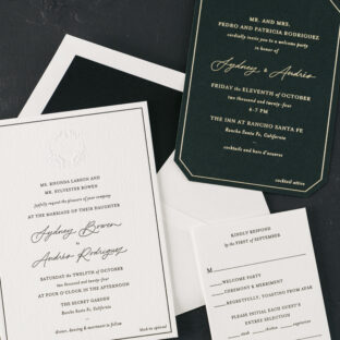 Letterpress printing invitations