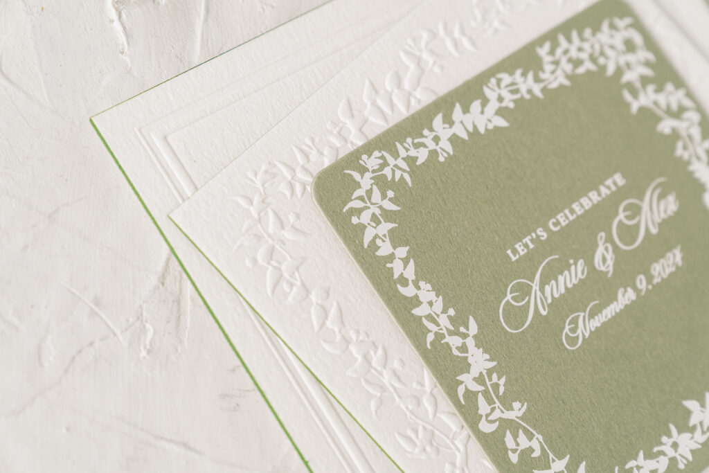 Blind Emboss and Foil Stamping