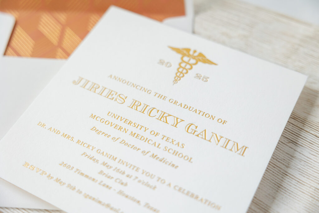 Foil Graduation Announcement