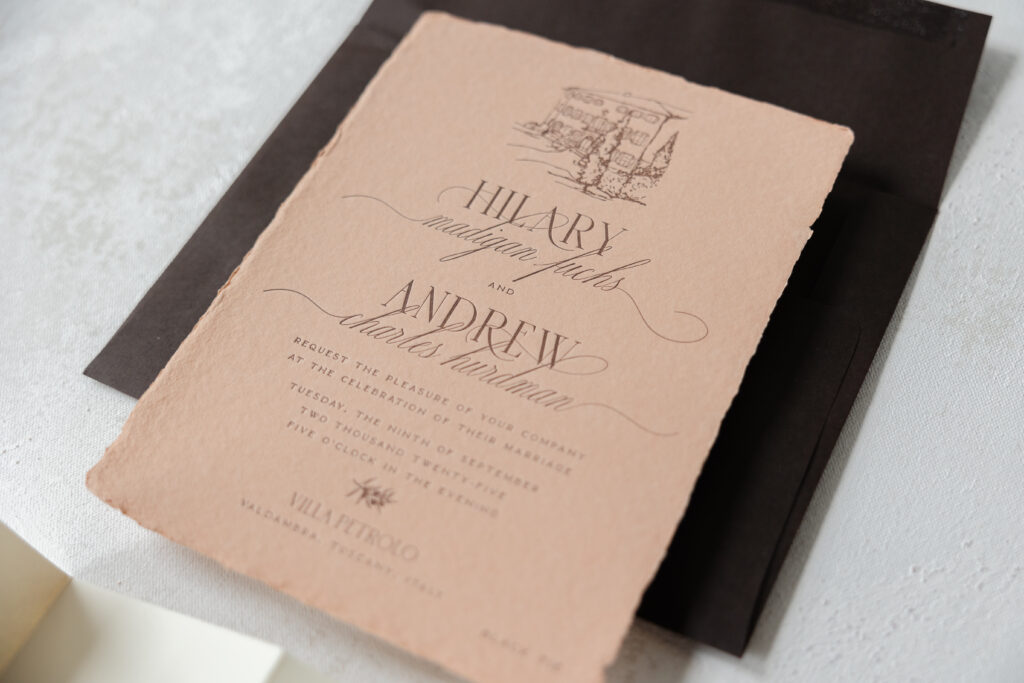 letterpress printing on handmade paper