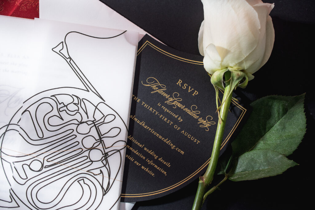 Vellum Gatefold with Illustration