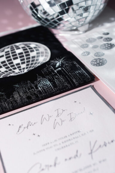 Velvet Pocket Panel with Foil Stamping