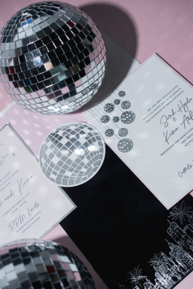 Disco Ball Reply Card