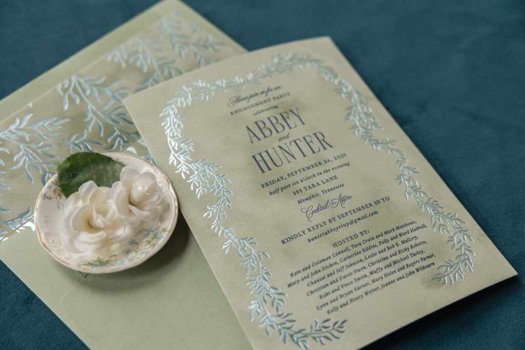 Velvet Engagement Party Invitations