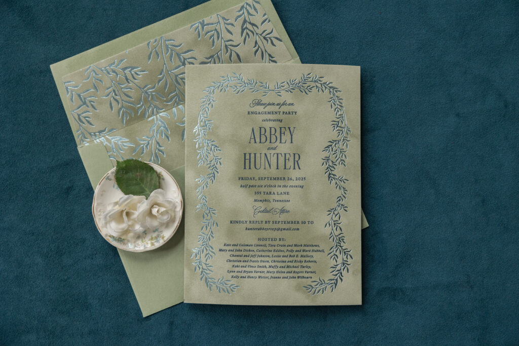 Velvet Engagement Party Invitations