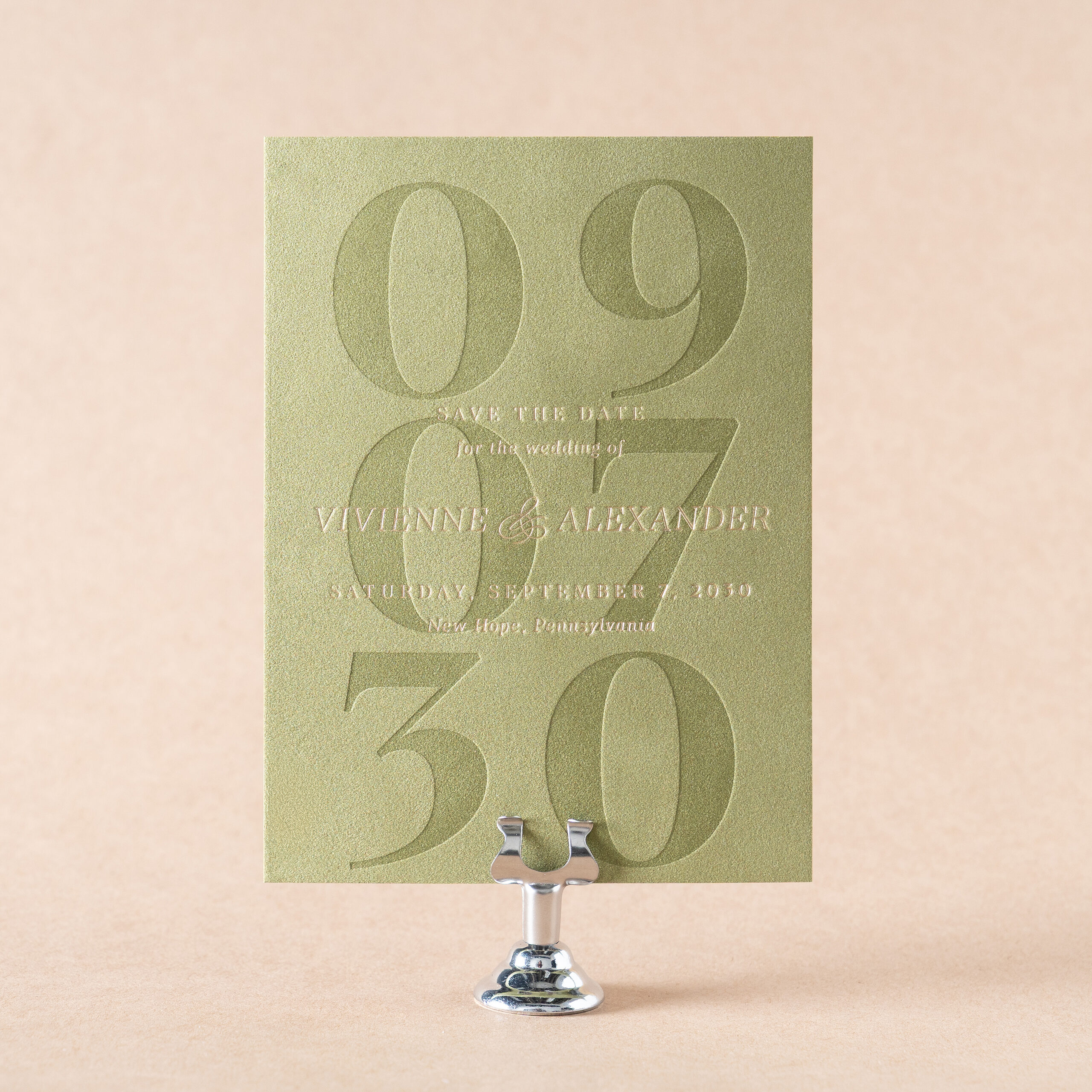Albright Save the Date design