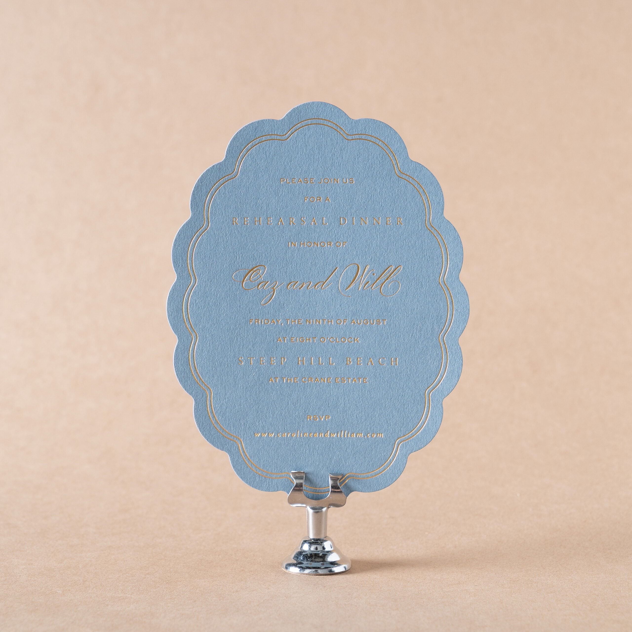 Charmain Rehearsal Dinner Card design