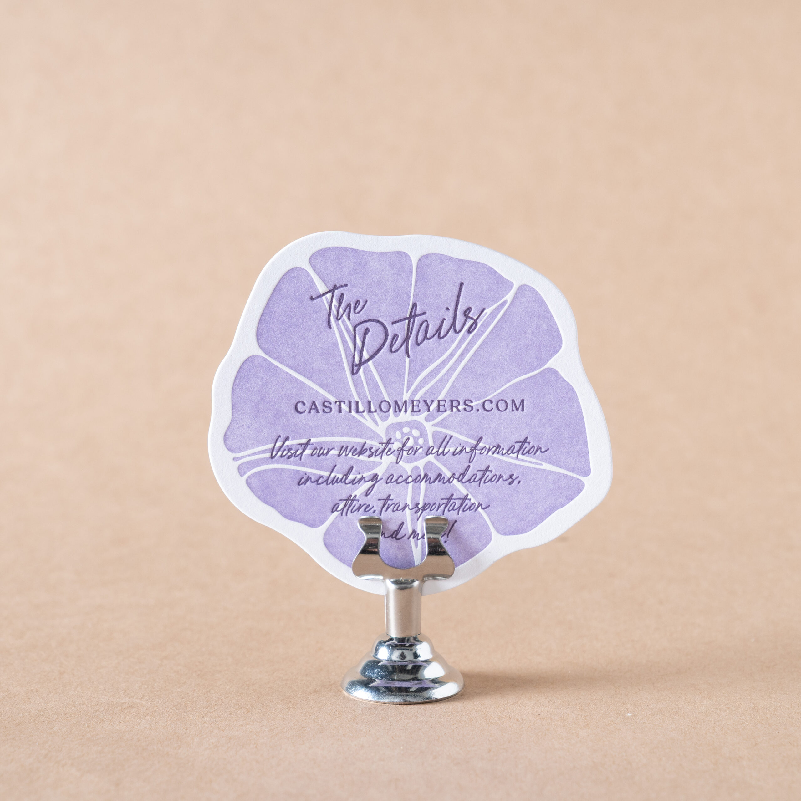 Gloria Details Card design