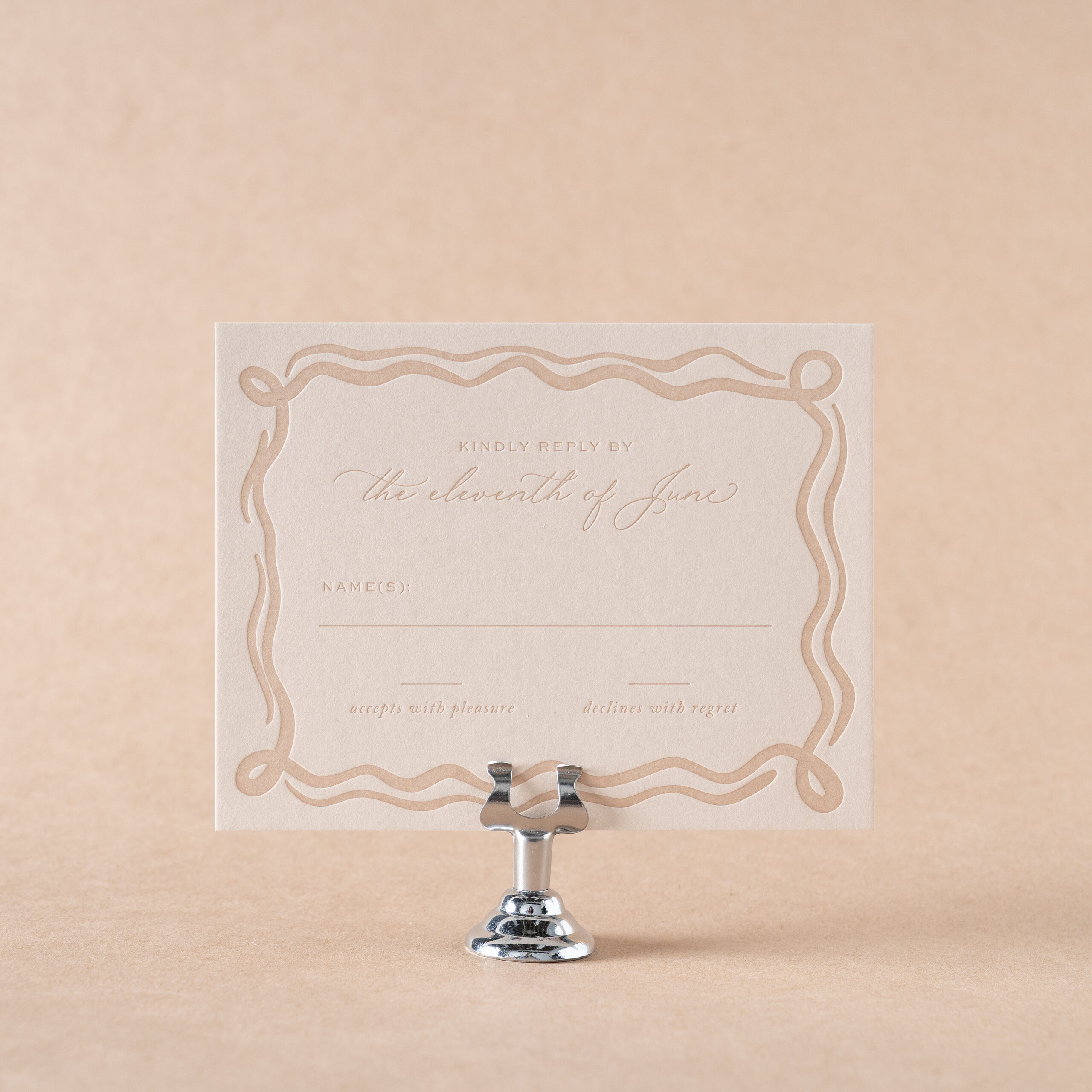 Hettie Reply Card design