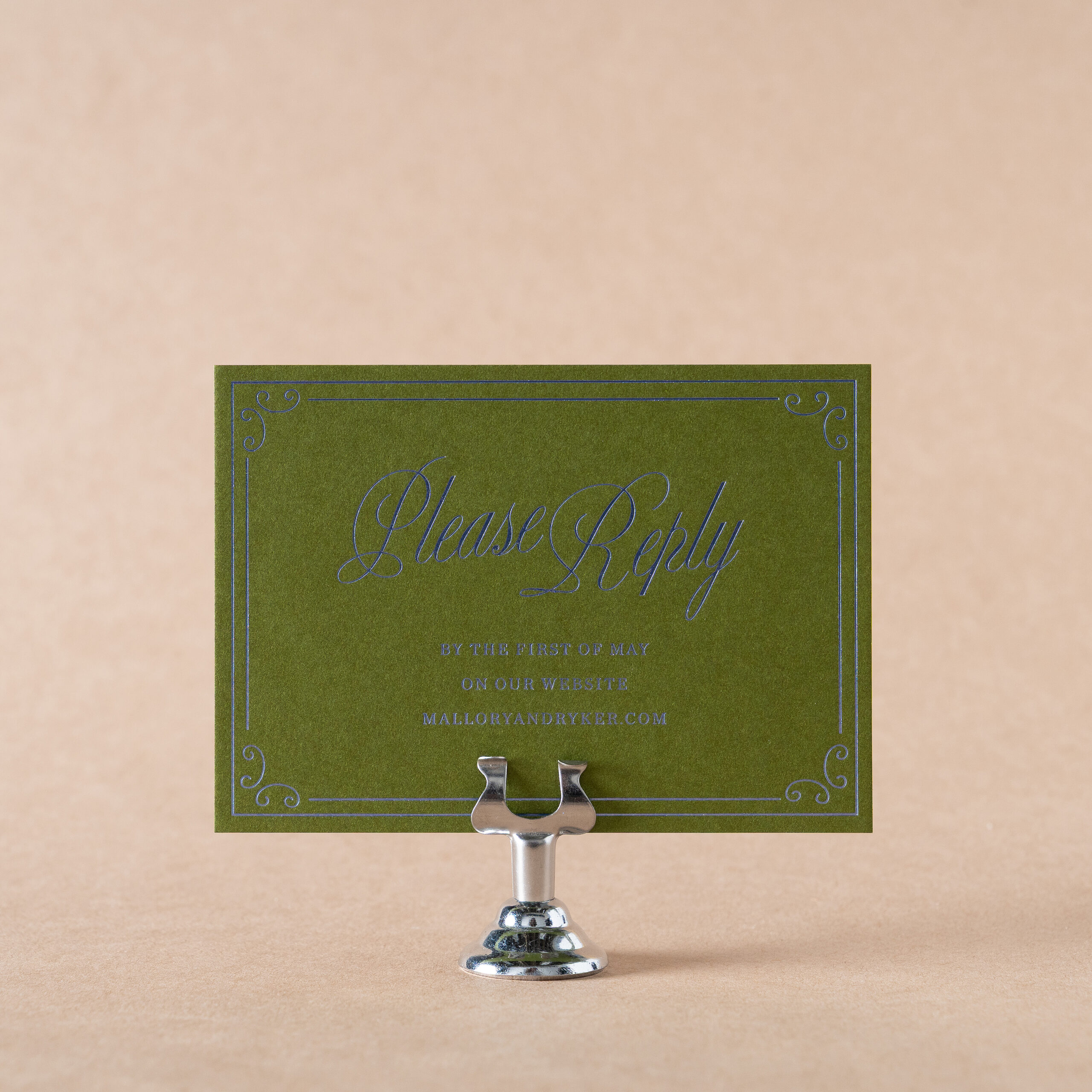 Mallory Reply Card design