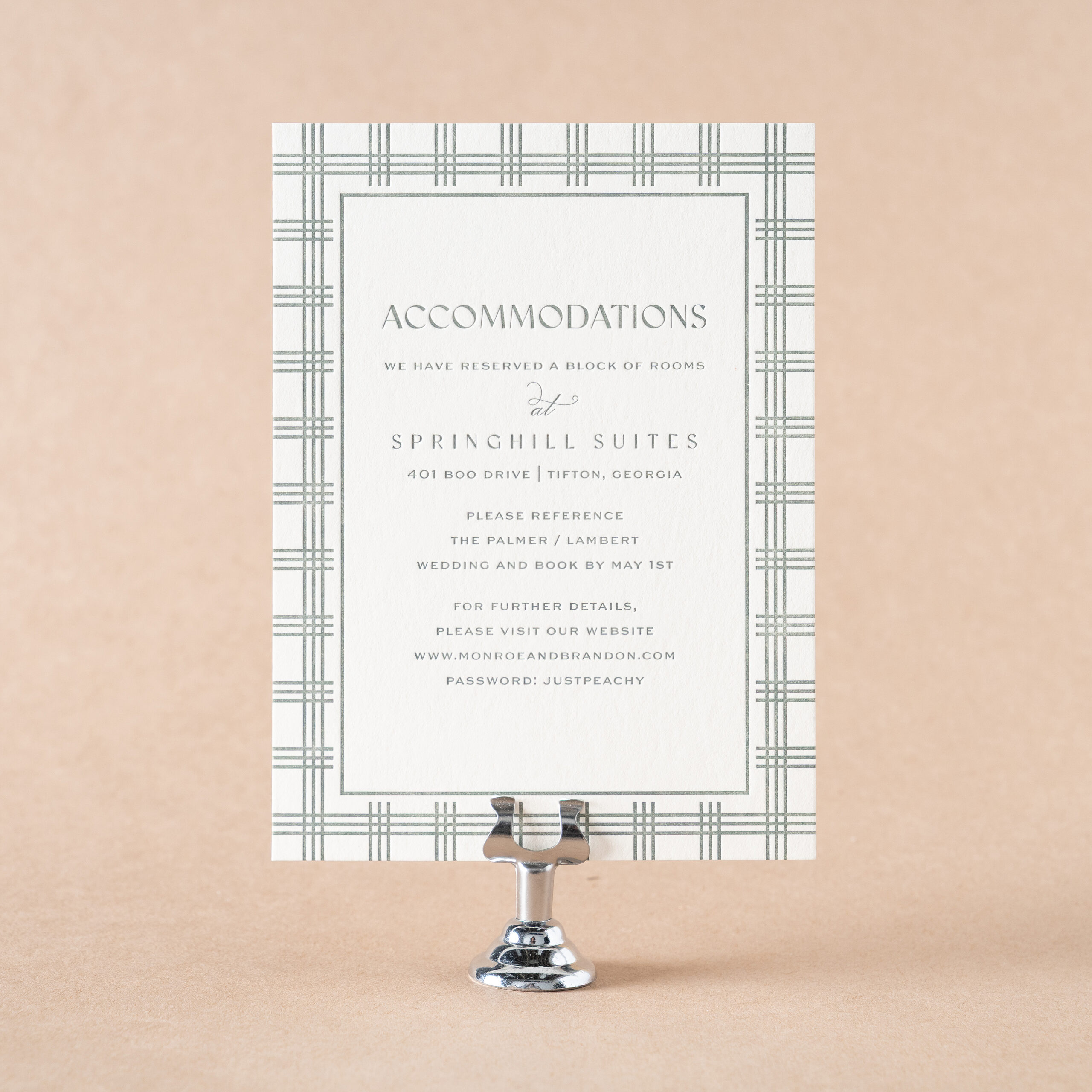 Monroe Details Card design