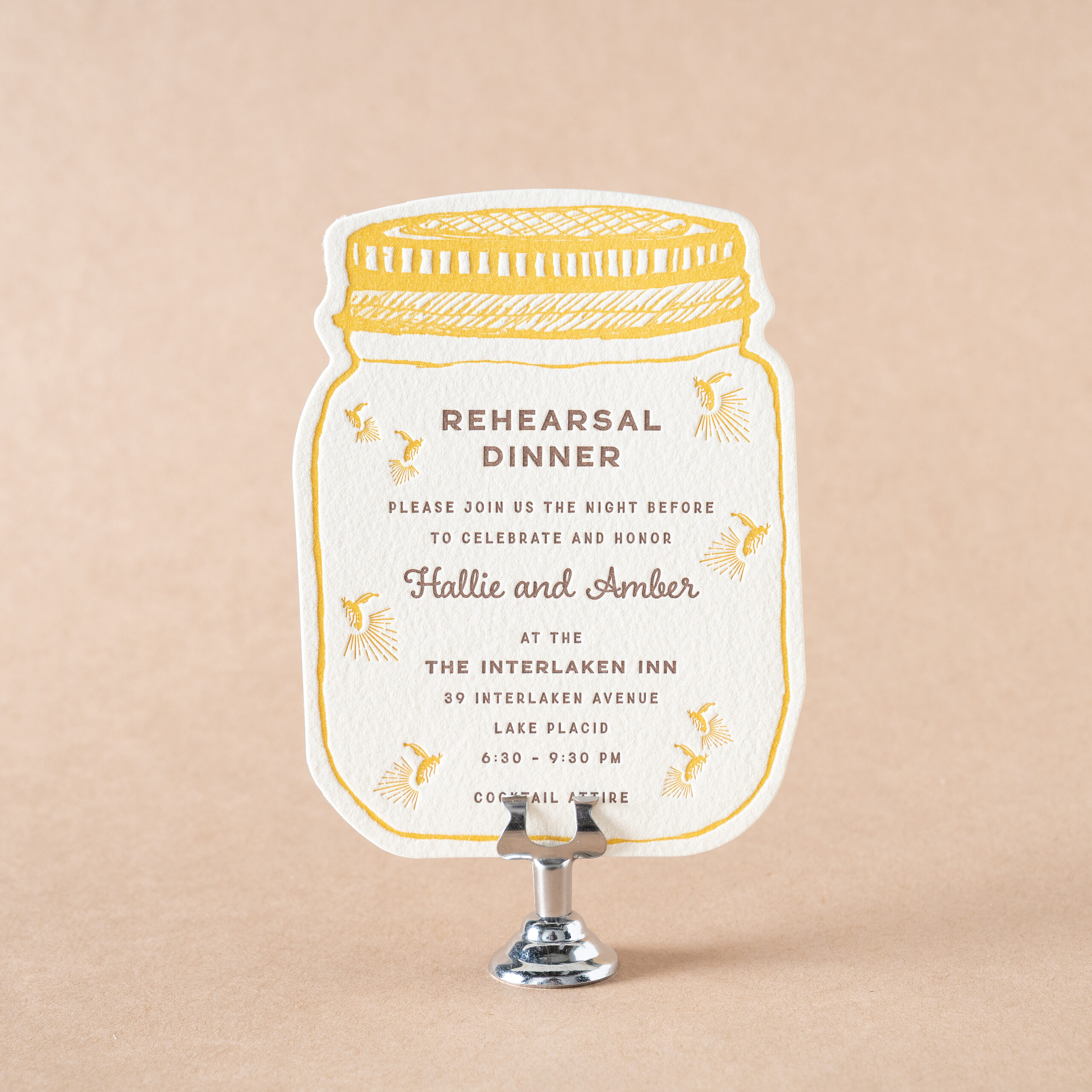 Scout Rehearsal Dinner Card design