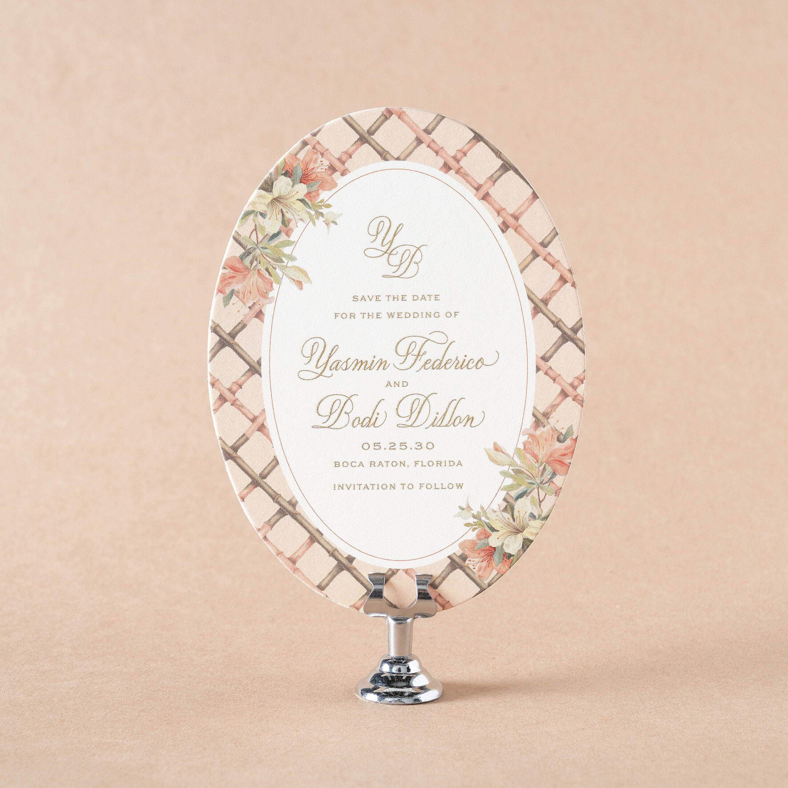 Yasmin Save the Date design