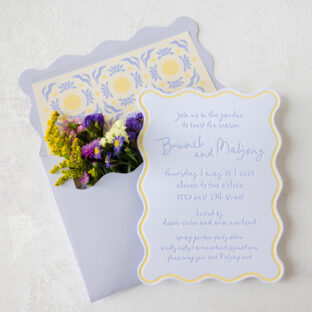 Letterpress Garden Party Invitations