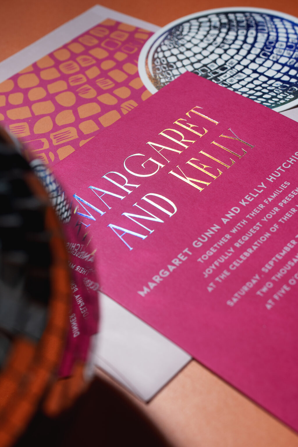 Modern Disco Glamour Wedding Invitations