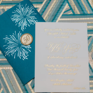 Foil Stamped Hand Calligraphy