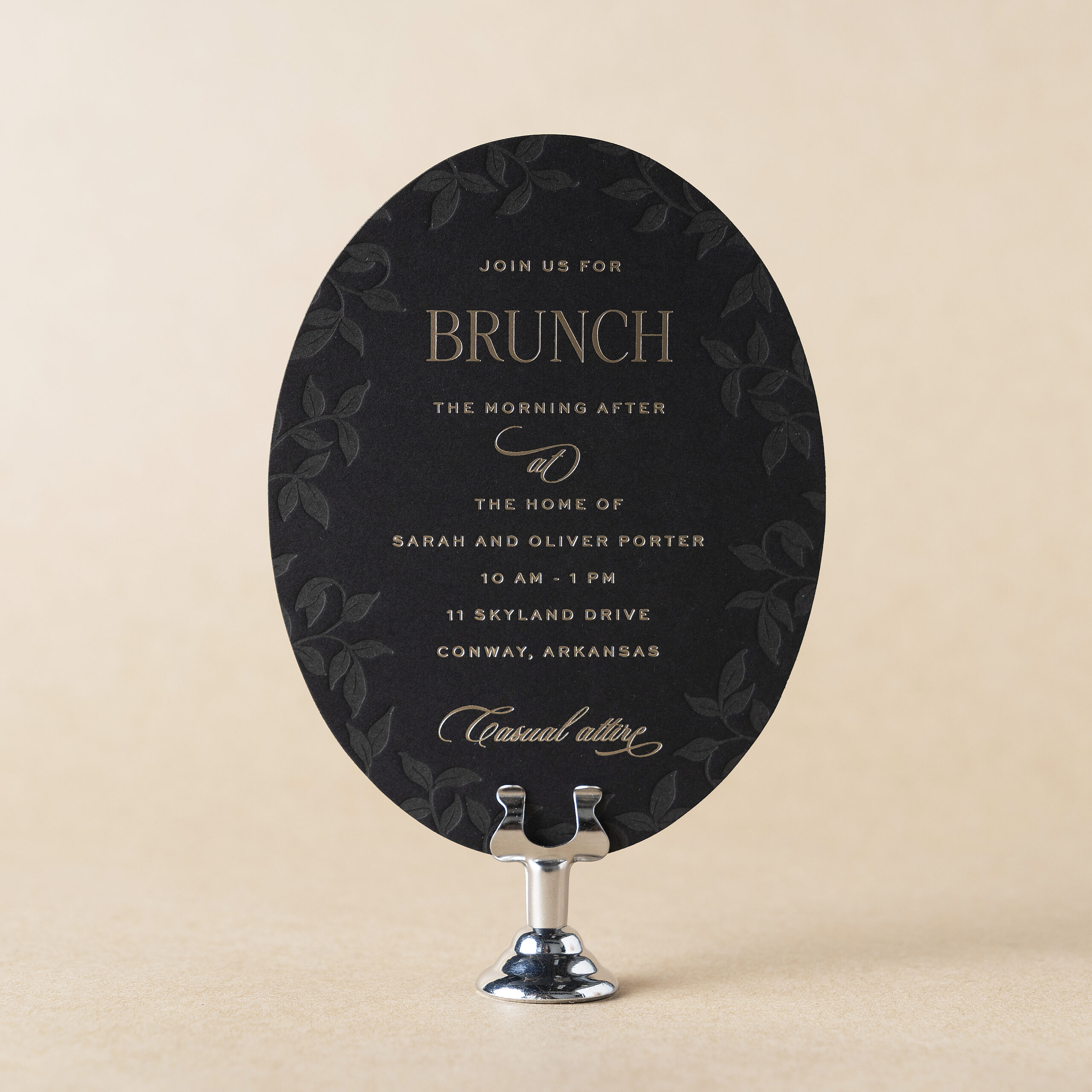 Corbin Brunch Card design