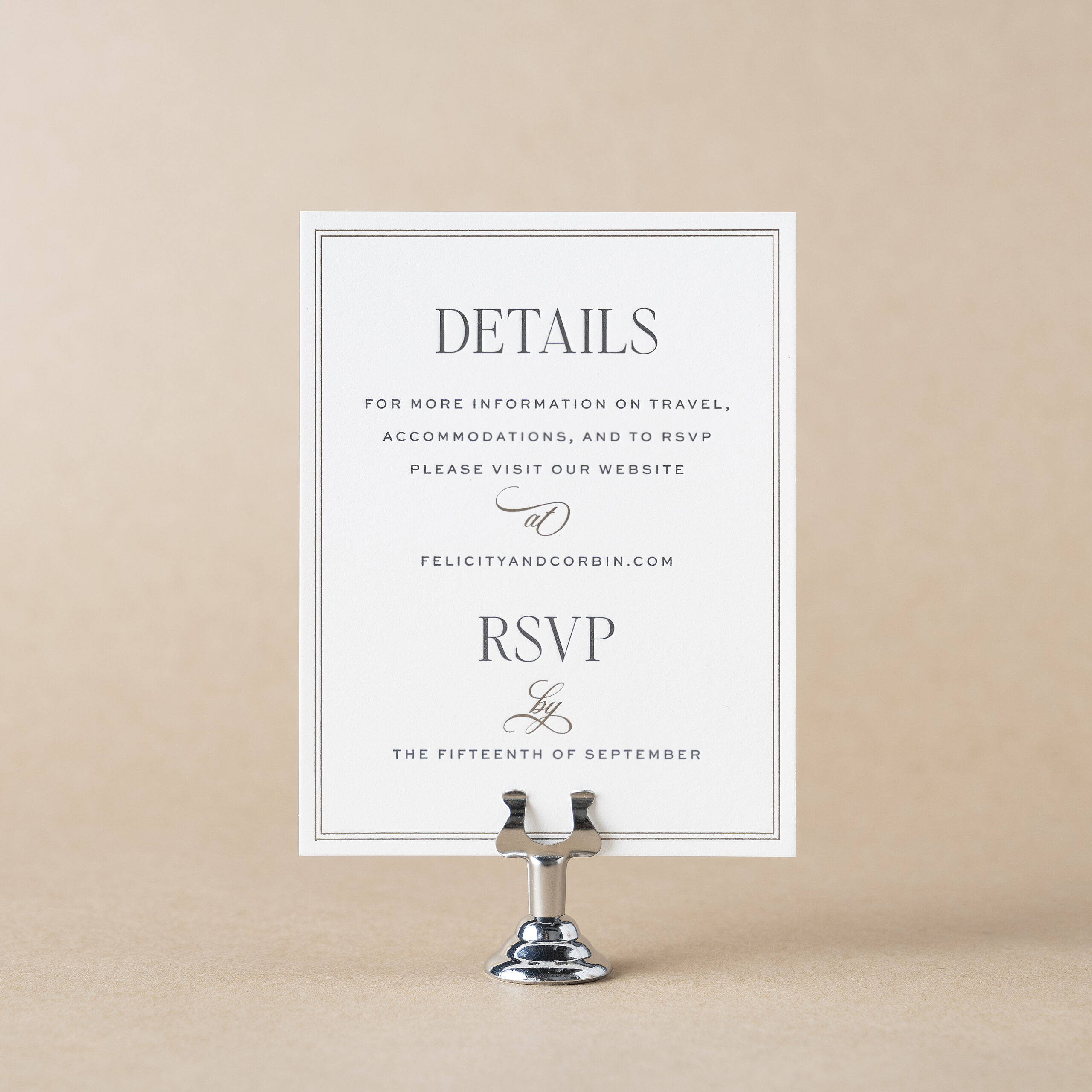 Corbin Details Card design