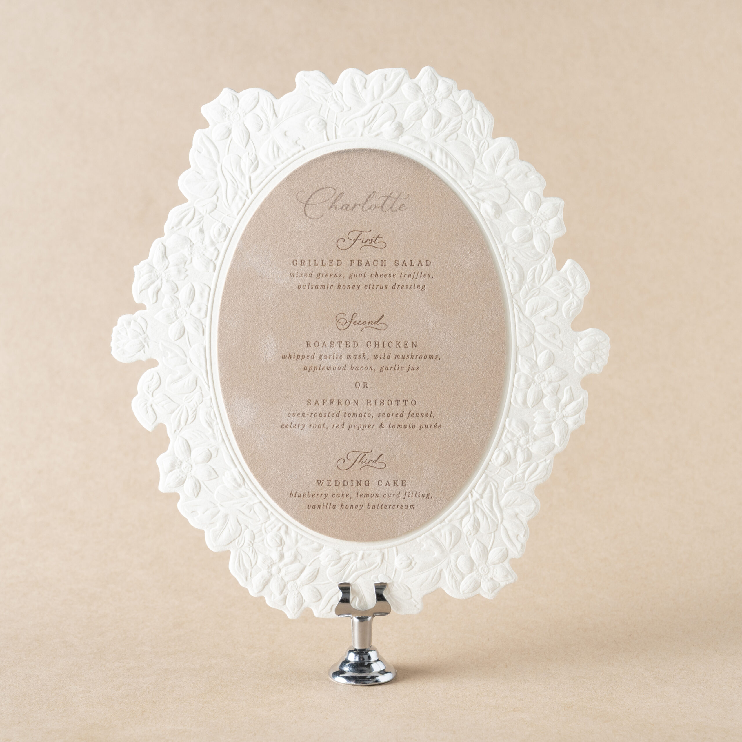 Delevingne Menu design