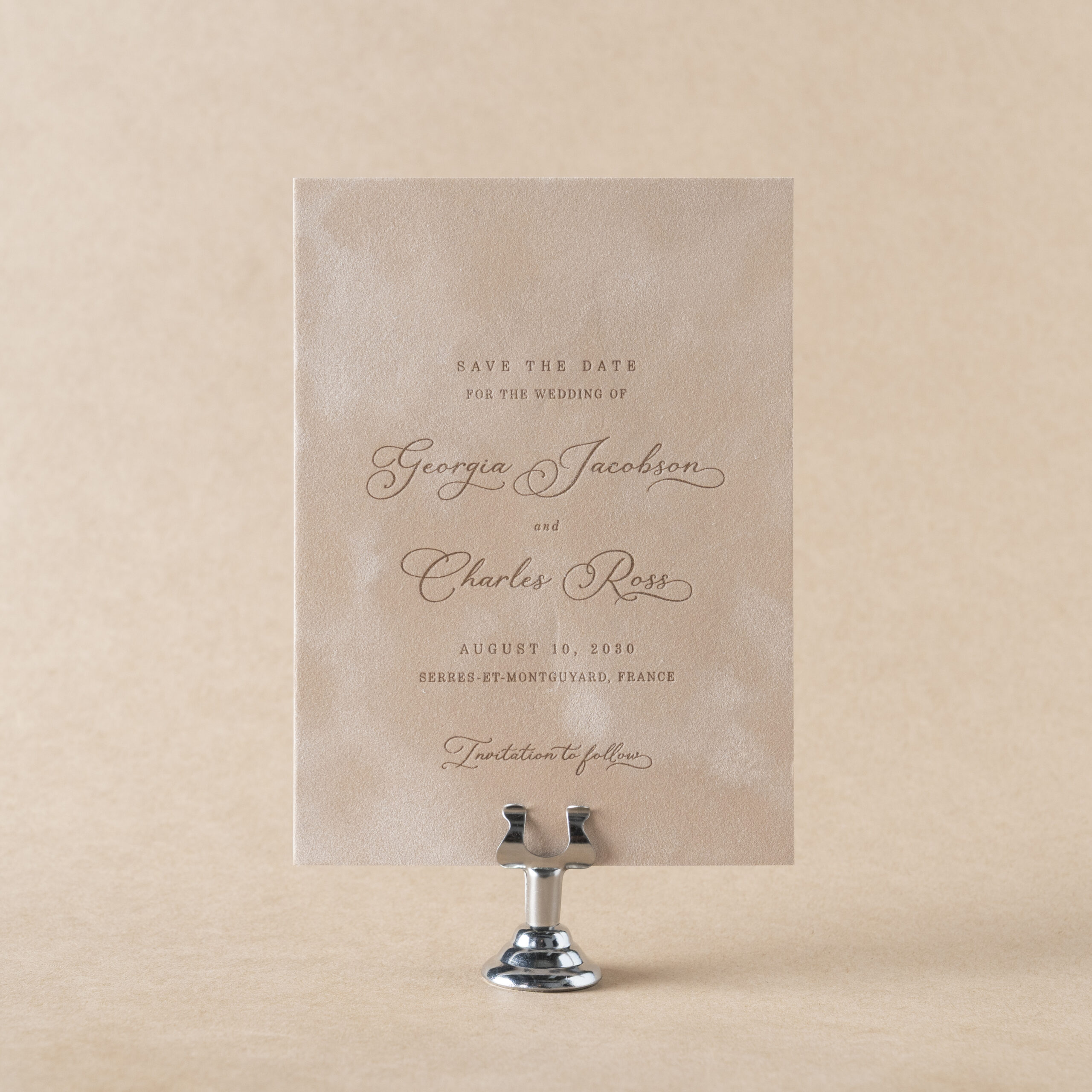 Delevingne Save the Date design