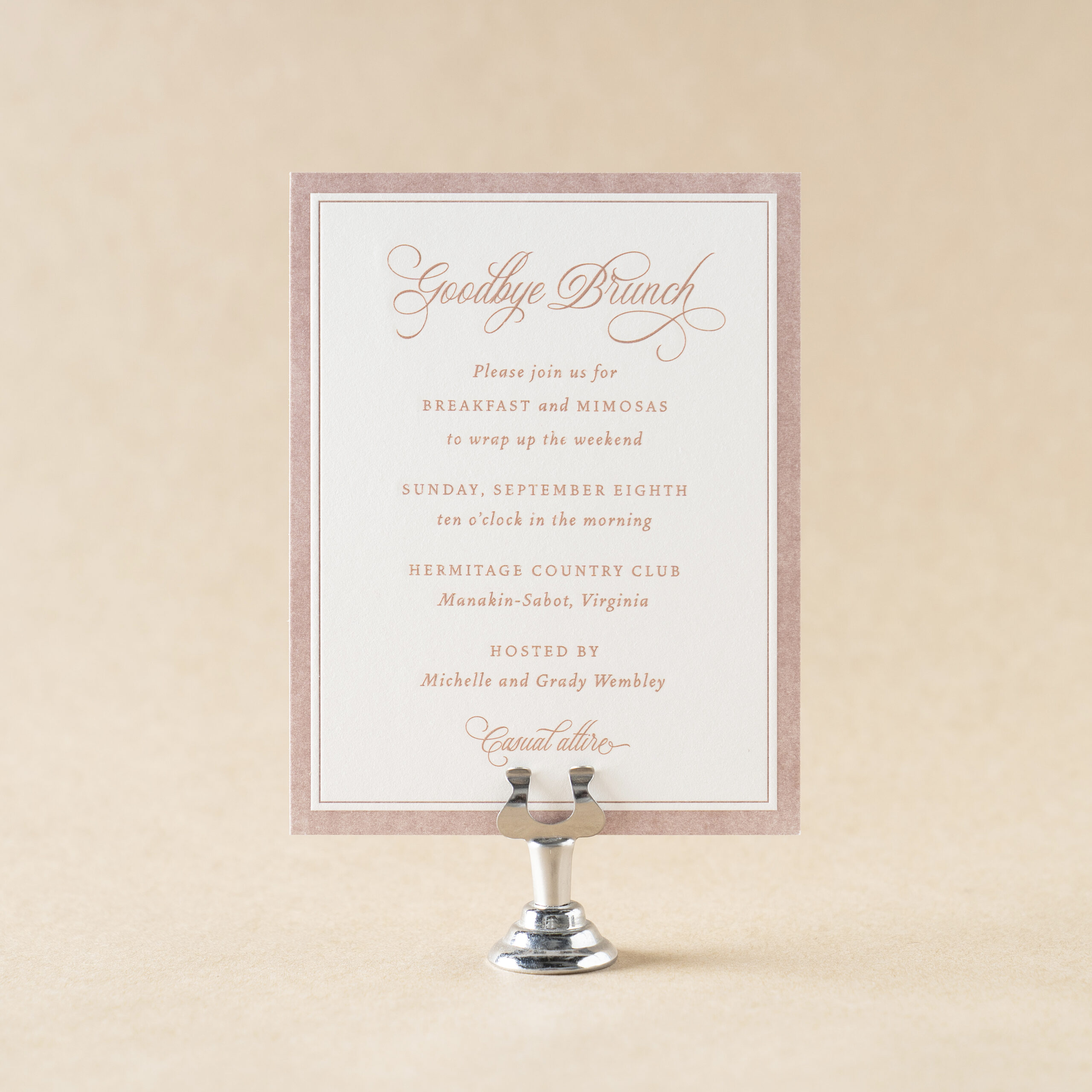 Heaton Brunch Card design