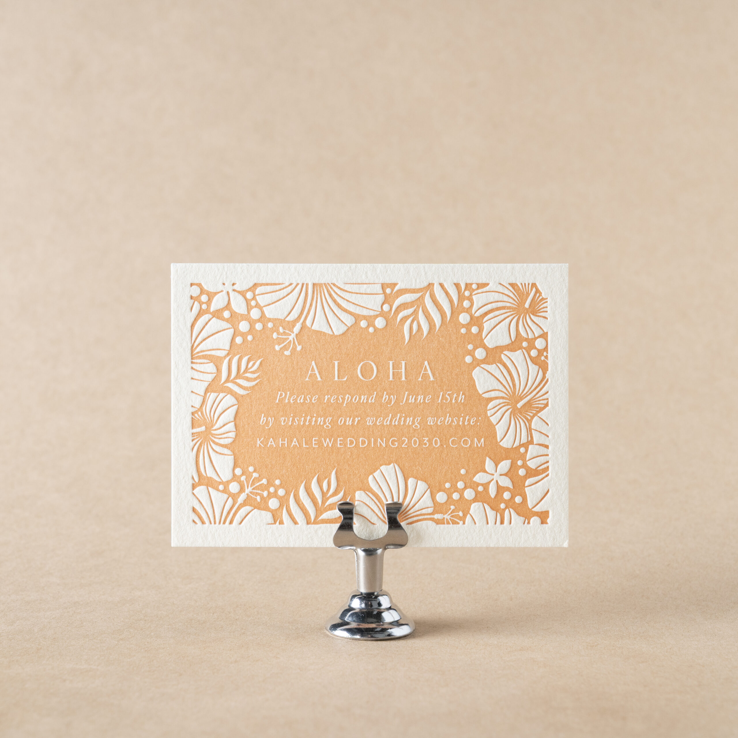 Hiriata Reply Card design