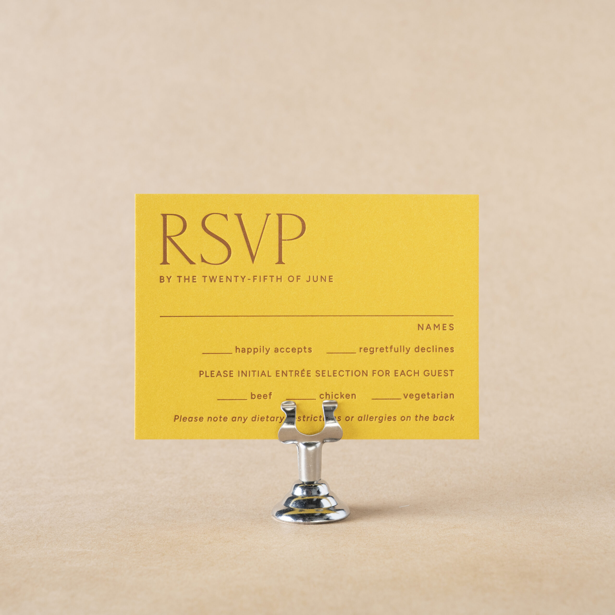 Leland Reply Card design