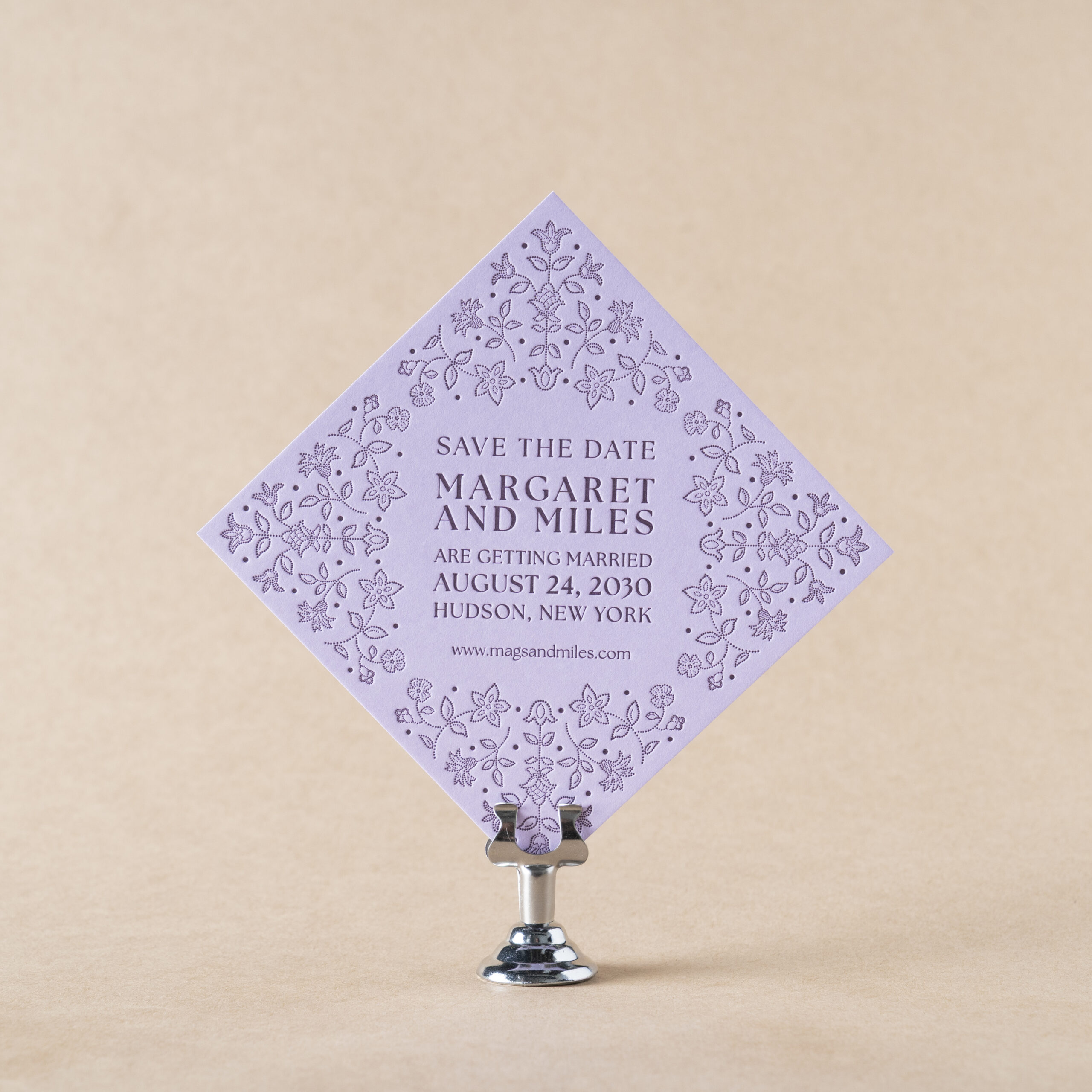 Suzy Save the Date design