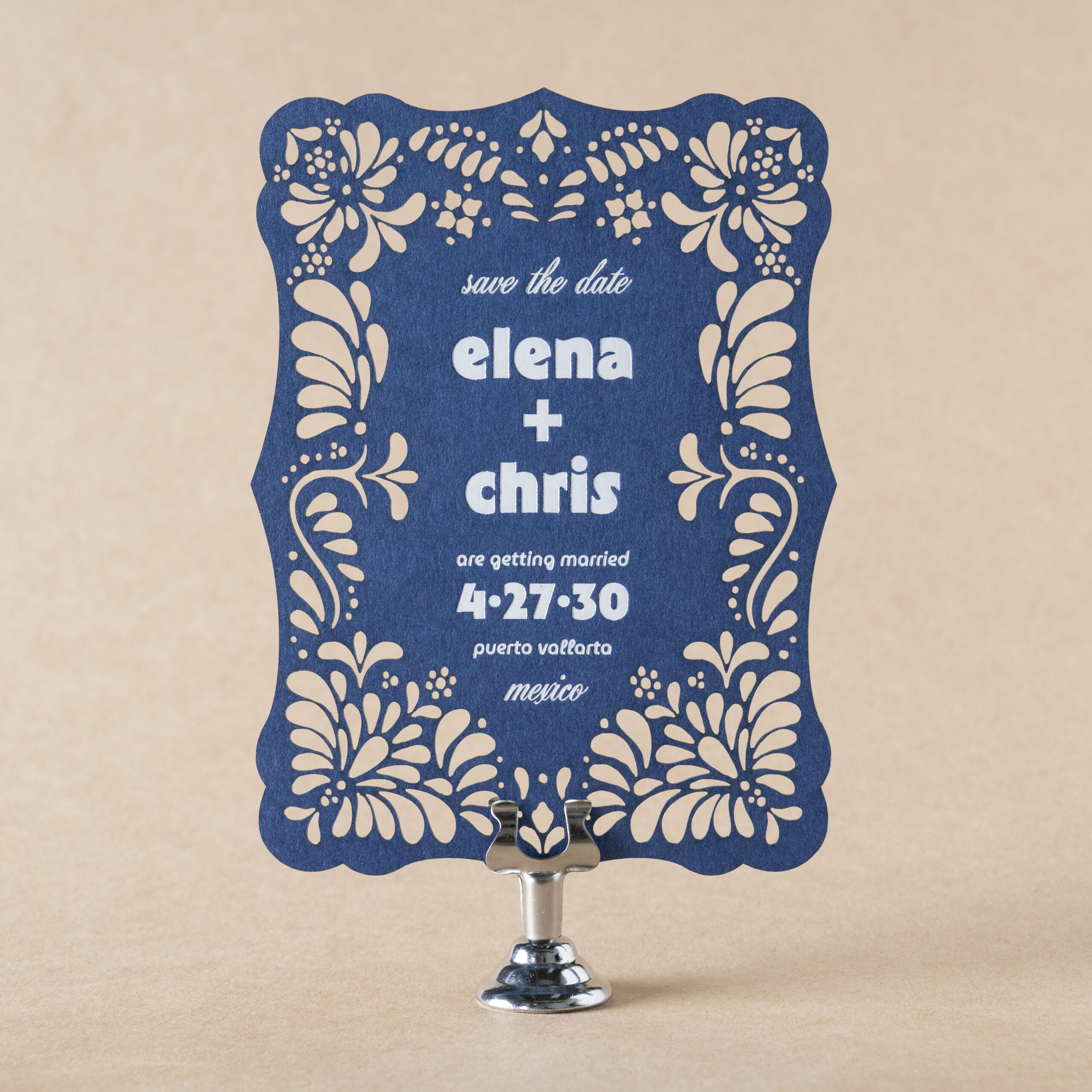 Talavera Save the Date design